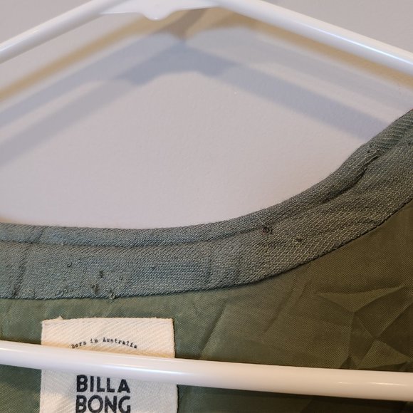 Billabong Green and Pink Patterned Bomber Jacket - Picture 10 of 11